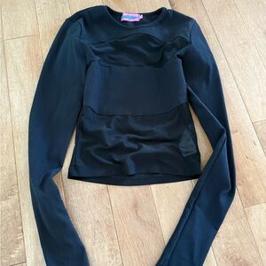 Edikted Black Long Sleeve Tee Top